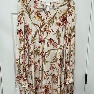 H&M fall long sleeve maxi dress